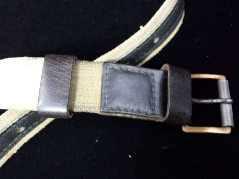 Enlisted Man's Web and Leather Equipment Belt