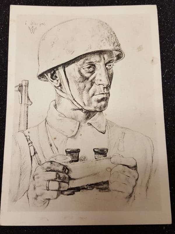 Fallschirmjäger Postcard Lot with Wolf Willrich Art - Image 5