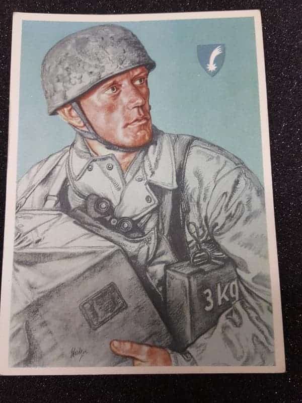 Fallschirmjäger Postcard Lot with Wolf Willrich Art - Image 4