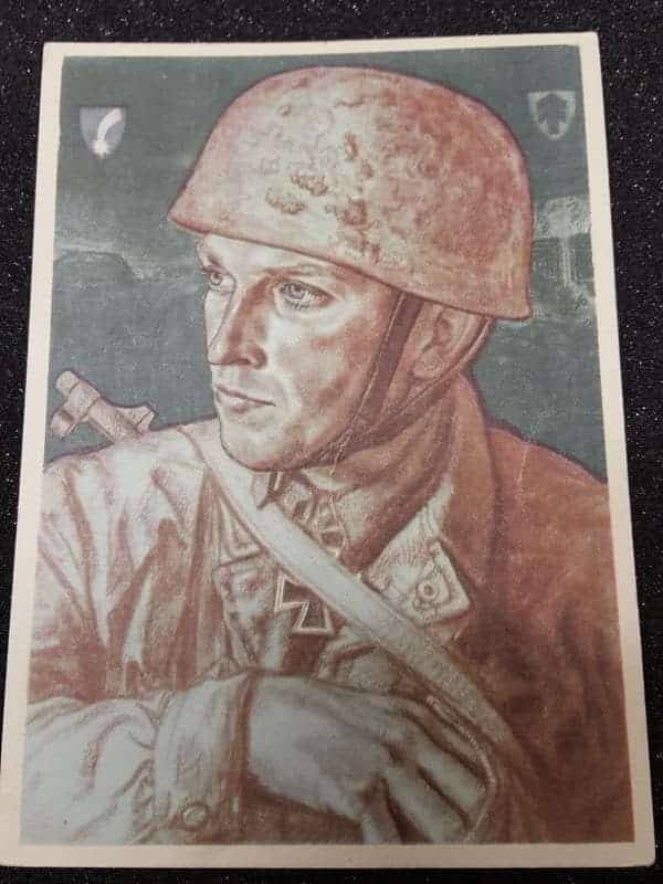 Fallschirmjäger Postcard Lot with Wolf Willrich Art - Image 3