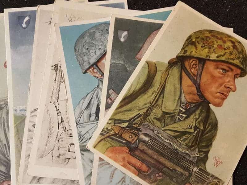 Fallschirmjäger Postcard Lot with Wolf Willrich Art