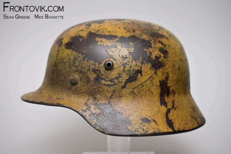 M40 Helmet; Luftwaffe Single Decal with 3-tone Camo - Image 2