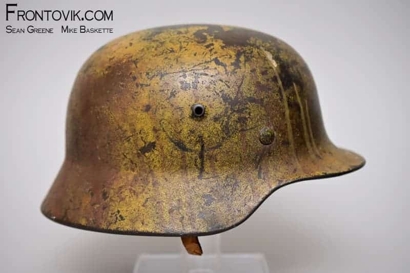 M40 Helmet; Luftwaffe Single Decal with 3-tone Camo - Image 6