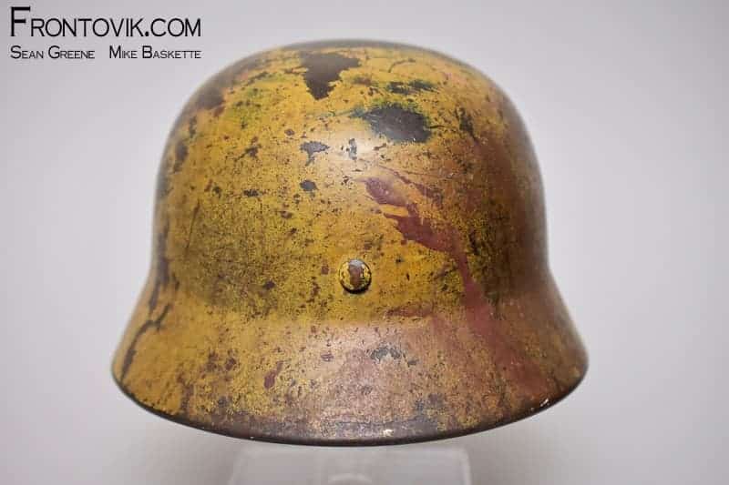 M40 Helmet; Luftwaffe Single Decal with 3-tone Camo - Image 8