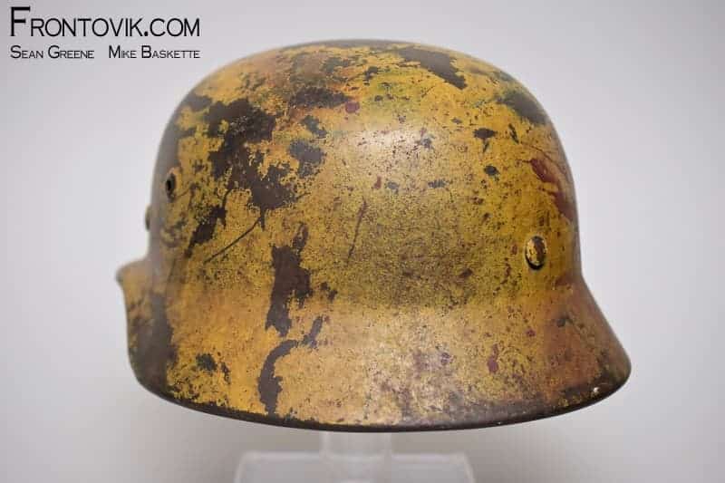 M40 Helmet; Luftwaffe Single Decal with 3-tone Camo - Image 9