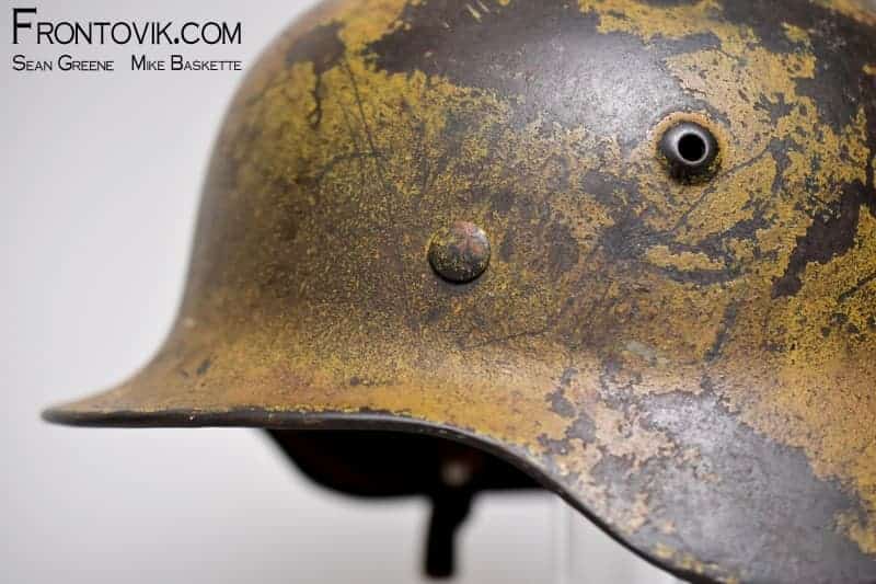 M40 Helmet; Luftwaffe Single Decal with 3-tone Camo - Image 10