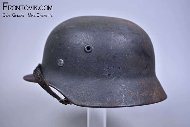 M40 Heer Combat Helmet; Late War Quist - Image 2