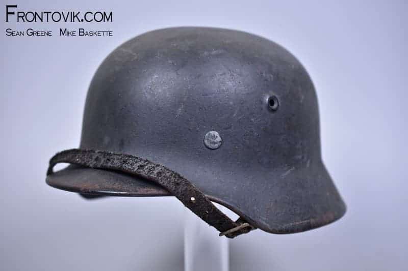 M40 Heer Combat Helmet; Late War Quist - Image 3