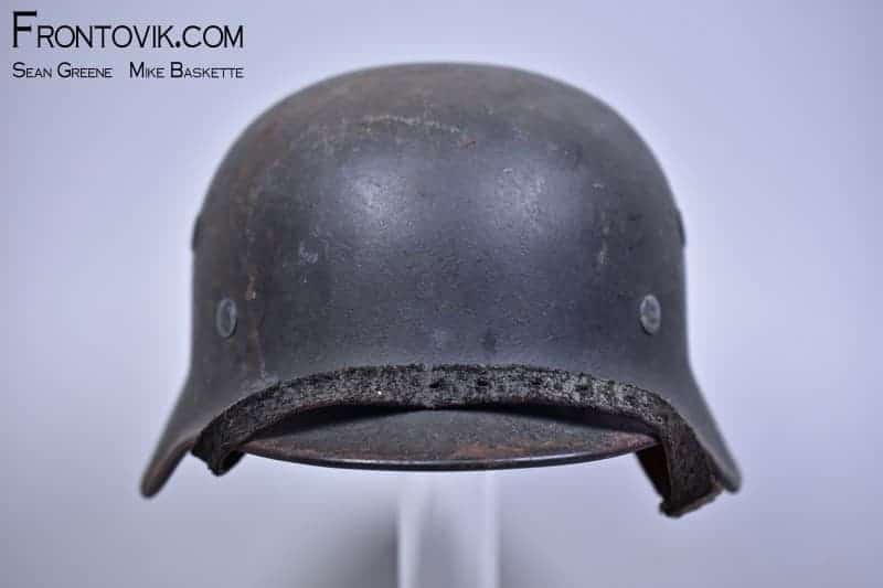 M40 Heer Combat Helmet; Late War Quist - Image 4