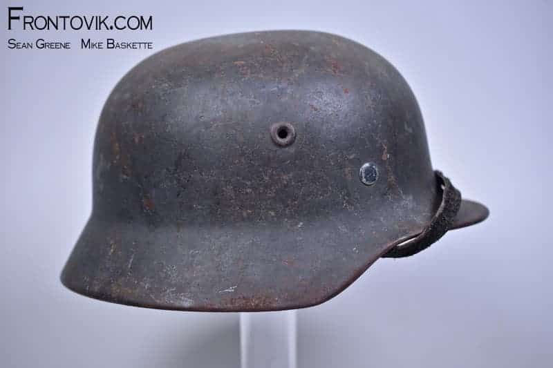 M40 Heer Combat Helmet; Late War Quist - Image 6