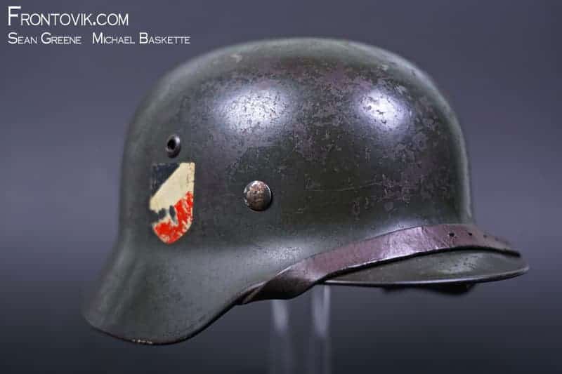 German M35 Helmet; Double Decal, Heer - Image 14