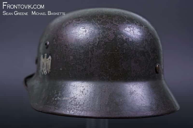 German M35 Helmet; Double Decal, Heer - Image 10